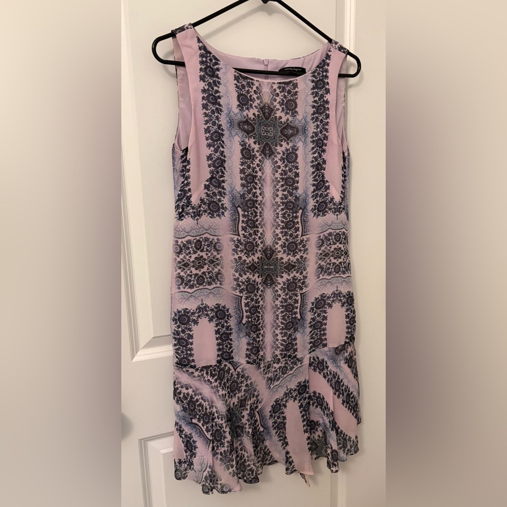 NWOT Nanette Lepore Floral Patterned Dress in Purple and Blue